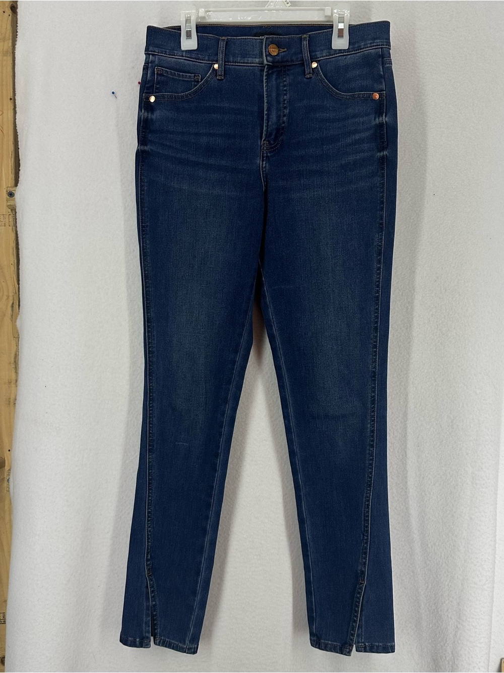 Express Mid Rise Skinny Jeans Women’s Size 4R Dark Wash Stretch Denim